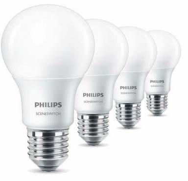 8er Pack Philips E27 LED Birne SceneSwitch A60 für 18,41€ (statt 50€)