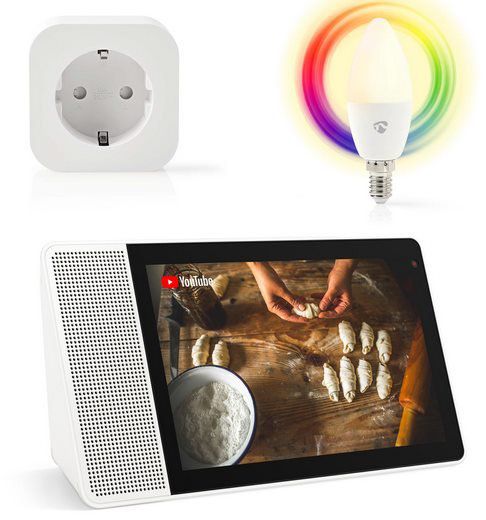 Bundle: Lenovo Smart Display inkl. WLAN Steckdose & LED Lampe für 149€ (statt 237€)