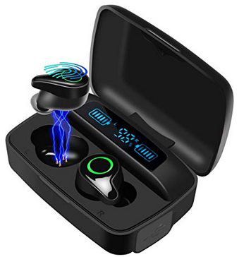 Moosen MS F9   BT 5.0 TWS InEars mit LCD, CVC & 2.000mAh Ladebox für 22,99€ (statt 33€)