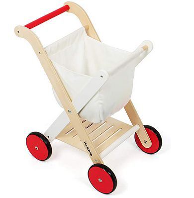 Kledio Kindereinkaufswagen aus Holz für 21,24€ (statt 36€)