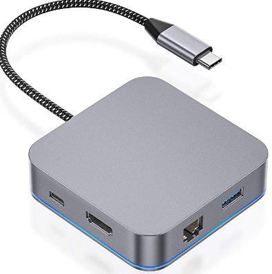 RUGO 6in1 USB C Hub mit HDMI, LAN & mehr für 27,29€ (statt 39€)