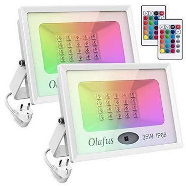 Doppelpack: 35W RGB LED Strahler inkl. Fernbedienung für 36,39€ (statt 52€)