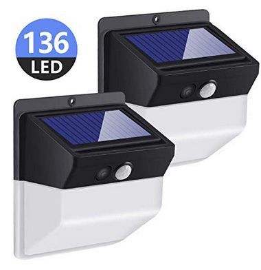 Doppelpack: LED Solarleuchten für Außen mit 136 LEDs für 17,39€   Prime