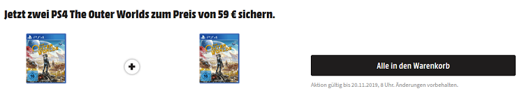 Doppelpack: The Outer Worlds (PS4) für 59€ (statt 80€)