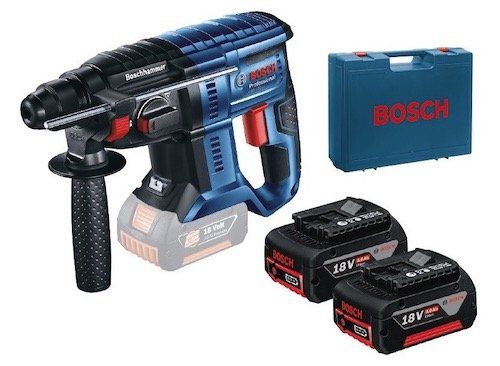 Bosch GBH 180 LI Akku Bohrhammer mit 2x 4 Ah und Koffer für 238,90€ (statt 289€)