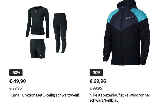 Winter Sale bei Geomix (adidas, Nike, ...) mit bis zu 60% Rabatt + VSK frei ab 40€