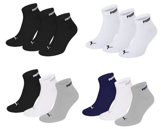 19er Pack Puma unisex Quarter Clyde Socken für 15,04€ (statt 37€)   PayDirekt