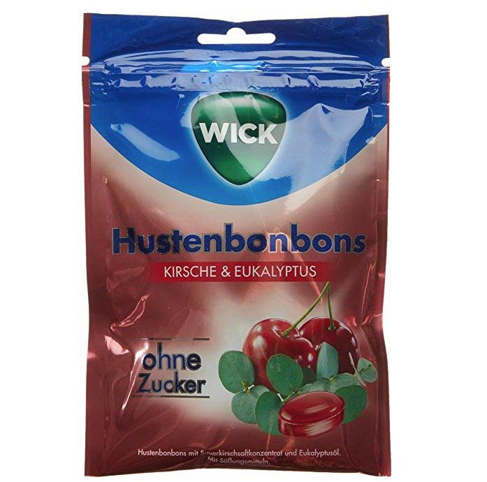 10er Pack WICK Kirsche Eukalyptus Hustenbonbons ohne Zucker ab 10,29€