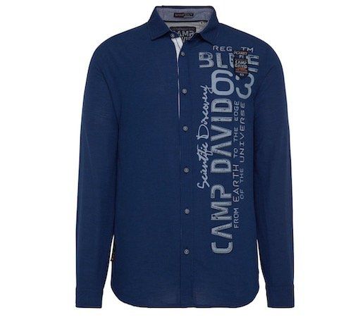 Camp David Herren Hemd in Navy für 59,42€ (statt 80€)