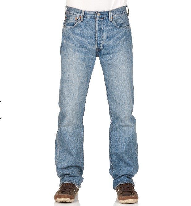 Initiativ Beloved ørn Levi's 501 Herren Jeans Original Fit in Blau/Baywater für 48,96€ (statt 67€)