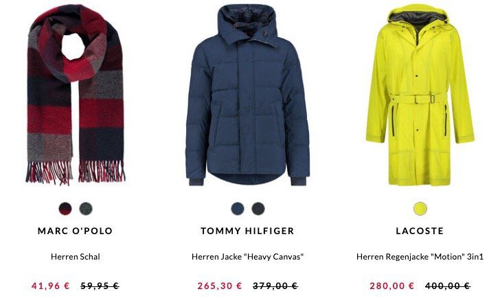 🔥 engelhorn: 30% Rabatt auf Hilfiger, GANT, Ralph Lauren etc.   z.B. Hilfiger Jacke Heavy Canvas für 260€ (statt 379€)