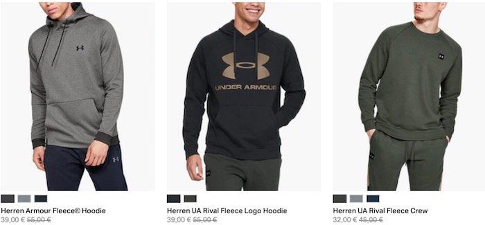 Under Armour mit 30% Rabatt zur Black Week auf ALLES + keine VSK