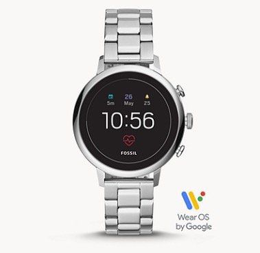 Fossil Q Venture HR Damen Edelstahl Smartwatch für 126,65€ (statt 212€)