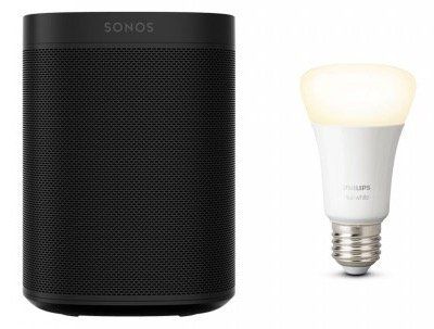 Sonos One + Philips Hue White E27 Bluetooth für 153€ (statt 189€)