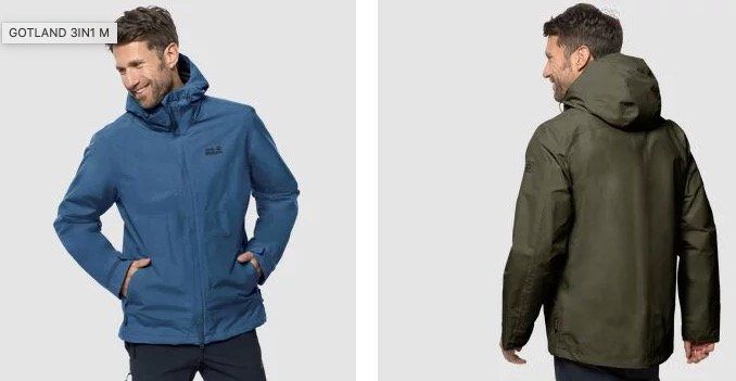 Jack Wolfskin 3 in 1 Jacken mit 20% Rabatt   z.B. Mount Benson Jacke für 199,98€ (statt 255€)