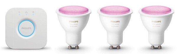 Philips Hue White & Color Ambiance GU10 Starter Kit für 84,99€ (statt 131€)