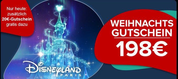 Lastminute Geschenk Gutschein Fur Disneyland Paris Inkl 4 Hotel Mit Fruhstuck Fur 99 P P Heute Gutschein