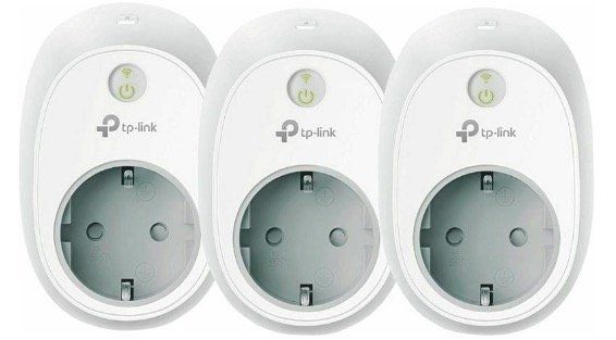 3er Pack TP Link HS100 Smart WLAN Steckdose (Google, Alexa) für 37,19€ (statt 42€)