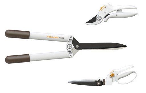 Fiskars Baumschnitt Set (Rasenkantenschere, Gartenschere, Heckenschere) für 40,90€ (statt 66€)