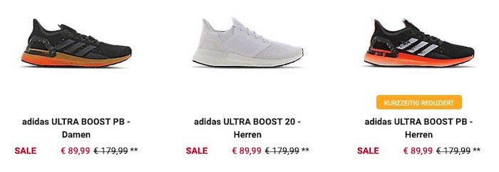 adidas Ultra Boost Sneaker mit 50% Rabatt   z.B. ULTRA BOOST PB für 89,99€ (statt 121€)
