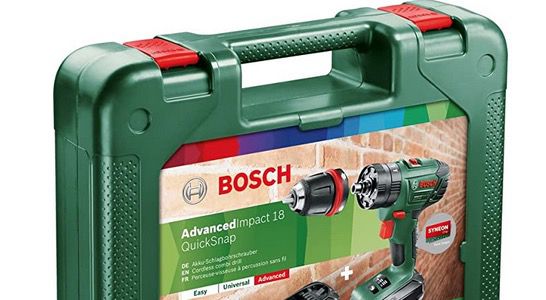 Bosch Akku Schlagbohrschrauber AdvancedImpact 18 QuickSnap mit 2 Akkus für 106,86€ (statt 142€)