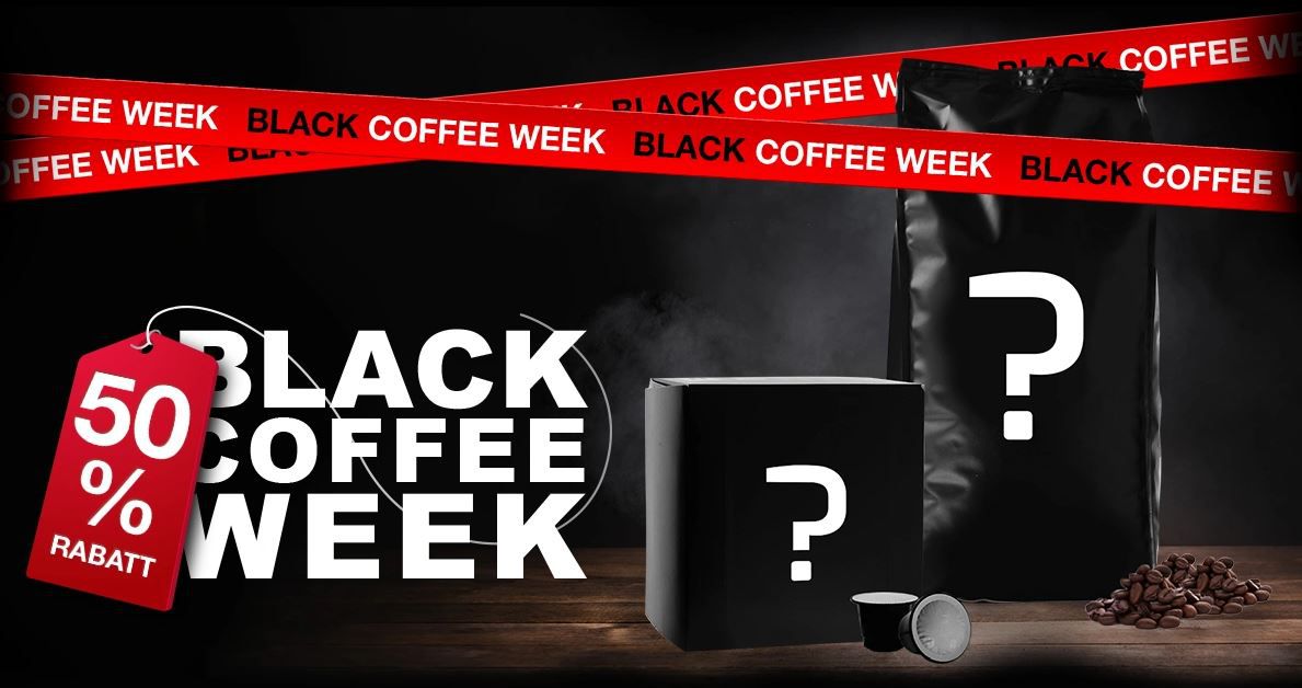 Kaffeevorteil Black Coffee mit bis zu 50% Rabatt   z.B. 50 Kapseln (Nespresso) ab 8,49€