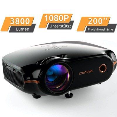 Crenova XPE500 Mini Beamer bis 200 mit 3800L inkl. HDMI Kabel für 89,99€ (statt 120€)