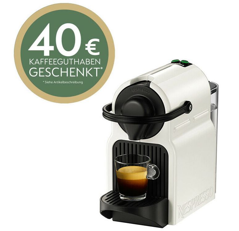 Krups Inissia XN1001 Nespresso Kapselmaschine für 45€ (statt 55€) + 40€ Kapselguthaben