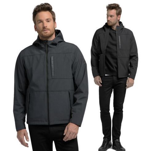 PYUA URBAN Normadic Connect Herren Kapuzen Softshelljacke Polarfleece für 59€ (statt 76€)