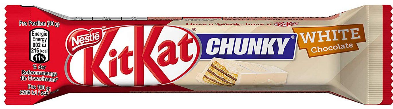 24er Pack Nestle KitKat Chunky White Schoko Riegel für 9,49€ (statt 13€)
