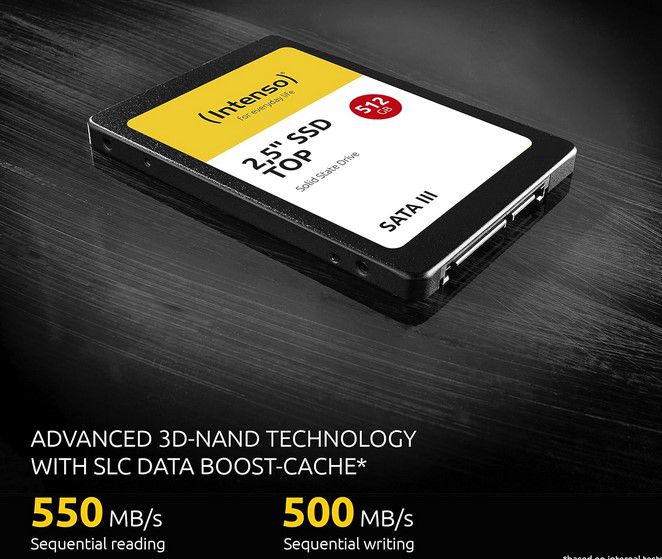 Intenso Top 256GB SSD für 11,86€ (statt 18€)