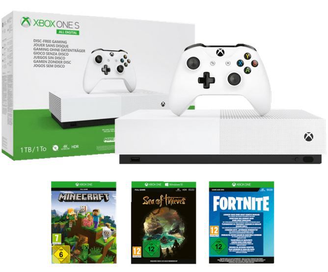 Vorbei! 🔥Hammer!🔥 MICROSOFT Xbox One S 1TB + 3 Spiele ab 89€ (statt 190€)