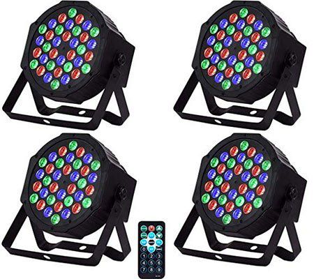 4x Partylicht mit verschiedenen Modi & 36 LEDs für 41,99€   aus DE