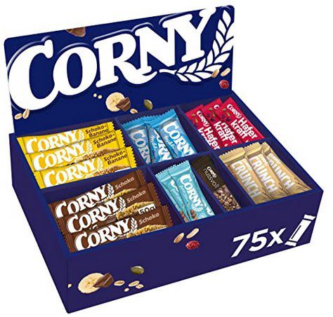 Corny Bestseller Box mit 75 Riegeln ab 29,84€