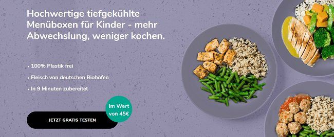 Kindish: Essens Menübox für Kinder kostenlos (statt 45€) bestellen + VSK