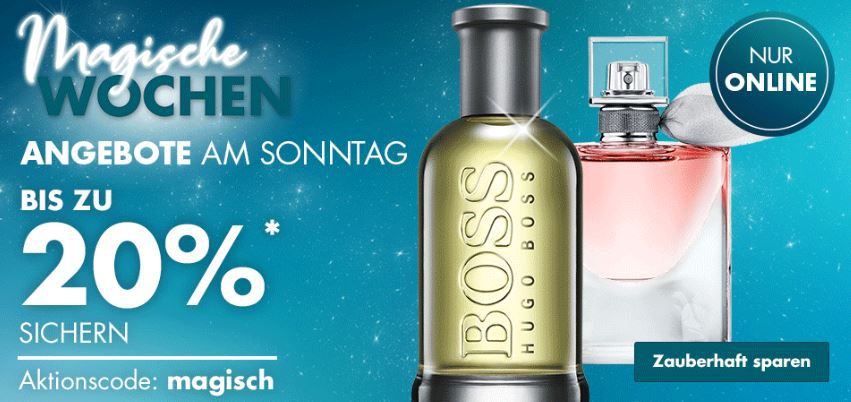 Galeria magischer Sonntag mit vielen Angeboten 20% extra Rabatt auf (fast) Alles