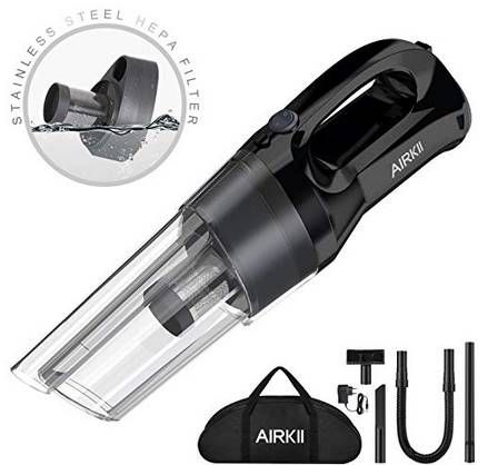 AIRKII HV 05 Akku Handstaubsauger mit Zyklon Technologie für 23€ (statt 50€)