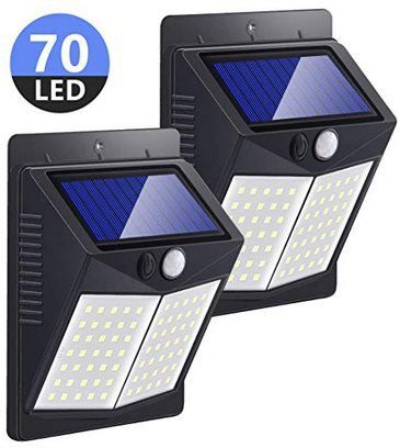 Doppelpack: LED Solarleuchten für Außen mit 70 LEDs für 13,49€ – Prime