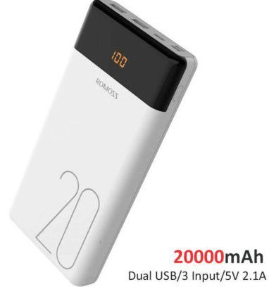 ROMOSS LT20   Powerbank mit 20.000mAh & Dual USB Input für 14,99€ (statt 18€)