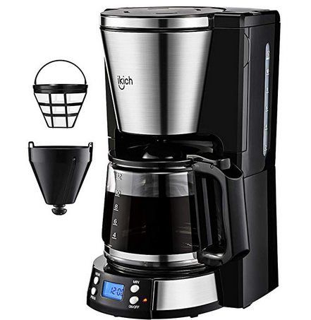 IKICH Kaffeemaschine mit Timer & Dauerfilter für 34,99€ (statt 50€)