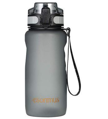 esonmus 650ml auslaufsichere Trinkflasche in Schwarz für 6,99€   Prime