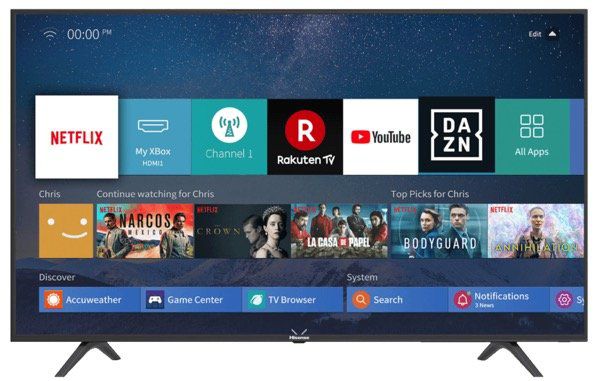 HISENSE H55B7100   55 Zoll UHD Fernseher mit Smartfunktionen ab 289€ (statt 399€)