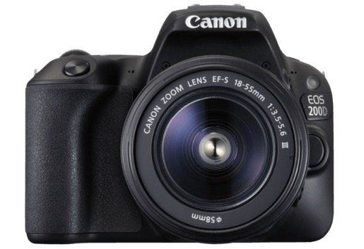 Canon EOS 200D   24MP DSLR Kamera mit Objektiv, WLAN + Touchscreen für 444€ (statt 600€)