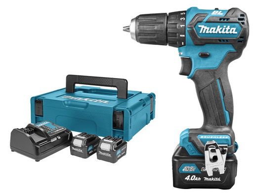 Makita DF322DSM3J 10,8 Volt Akku Bohrschrauber mit 3 Akkus (je 4 Ah) für 155,90€ (statt 227€)