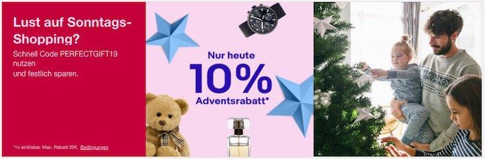 eBay: Nur heute 10% Rabatt auf viele Kategorien   z.B. Spielzeug, Filme&DVDs und Games