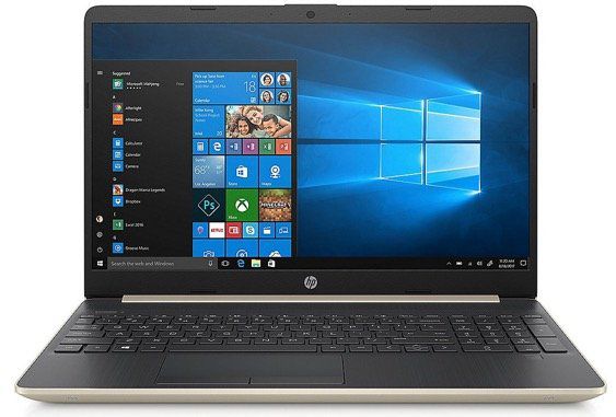 HP 15 FullHD Notebook in Gold (Core i5 8GB/256GB SSD und Win10) für 399€ (statt 519€)