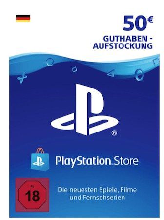 50€ PSN Guthaben für 40€ mit PayDirekt + Abholung