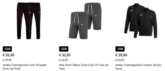 Geomix Doppelpack Sale   z.B. 2x Nike Team Club 19 Fleece Hoodie für 47,95€ (statt 58€)