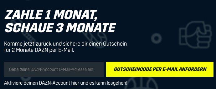 3 Monate DAZN für 11,99€ (statt 36€)   nur MagentaTV Kunden (DAZN Neukunden)