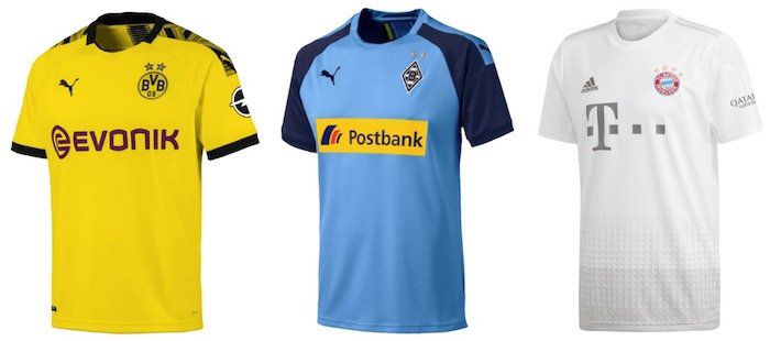 Trikot Sale bis 45% Rabatt bei Geomix   z.B. Bayern Auswärts Trikot 2019/20 für 53,96€ (statt 70€)